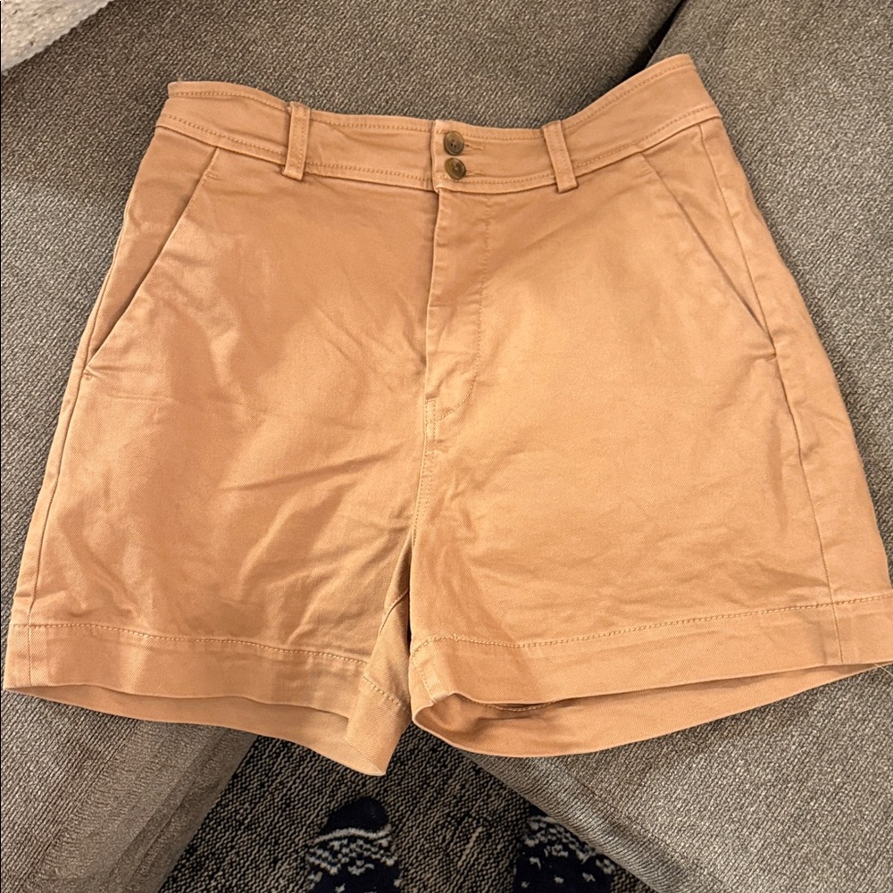 Everlane Women's Way High Camel Tan Shorts